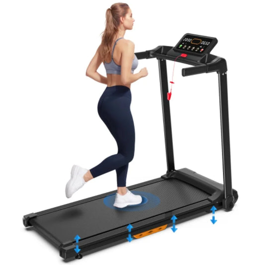 EU US Stock Office Treadmill with Incline Home Treadmill Machine LED LCD Display Electric Electronic Walking Pad Safe Running-0