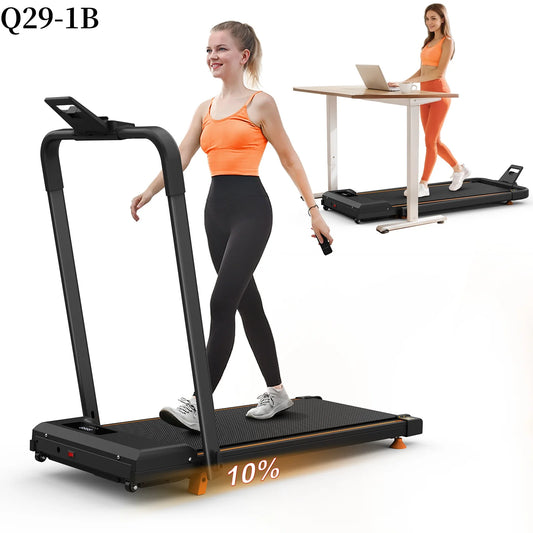EU Stock Electric Treadmill Home Use Foldable Remote Walking Pad Multi-Function with LED Screen Max User Weight 120kg-0