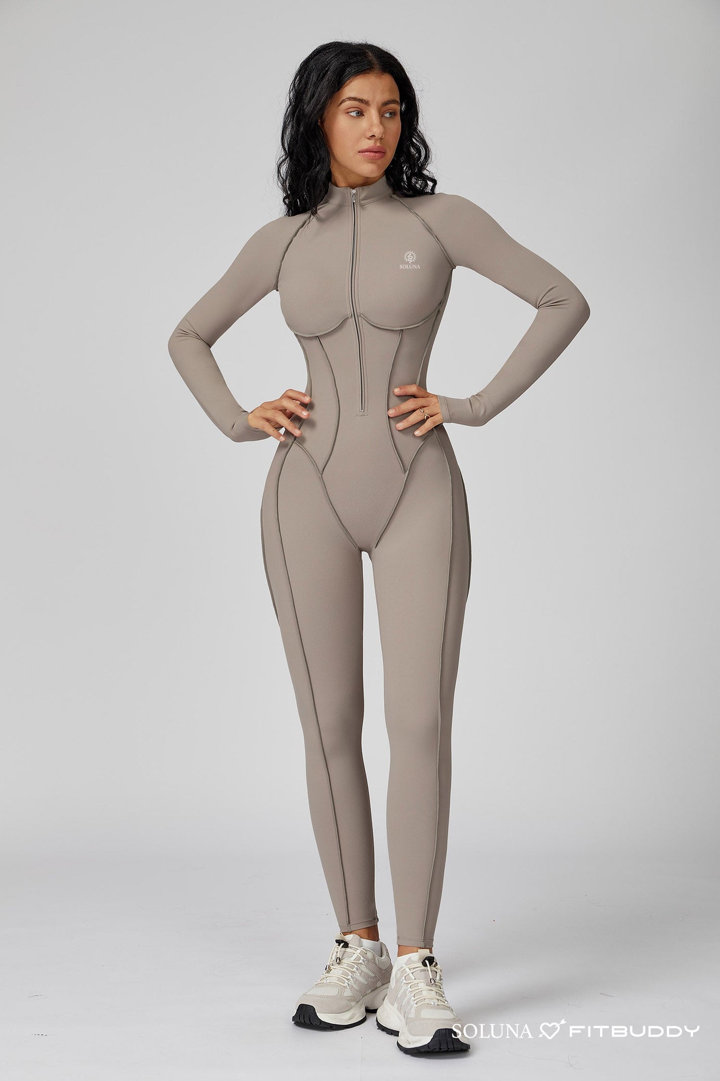 Fitbuddy Jumpsuit GZL105 – Naadloos, Shaping, Ademend, Stretch & Squatproof – Dames