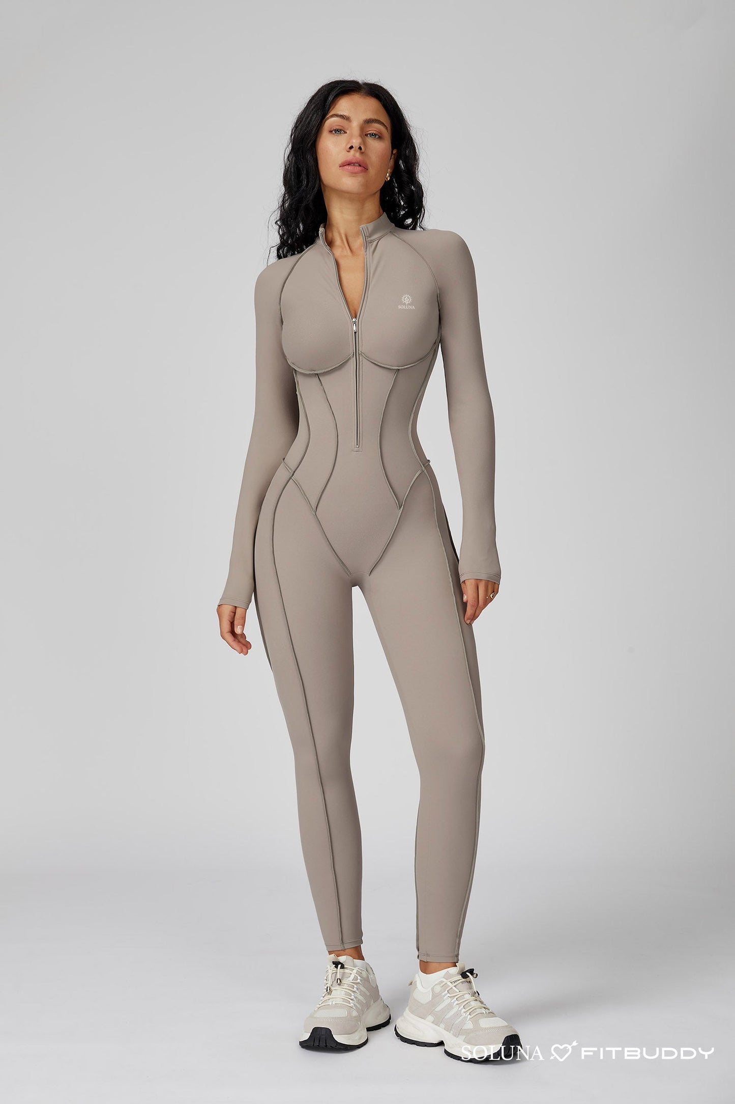 Fitbuddy Jumpsuit GZL105 – Naadloos, Shaping, Ademend, Stretch & Squatproof – Dames