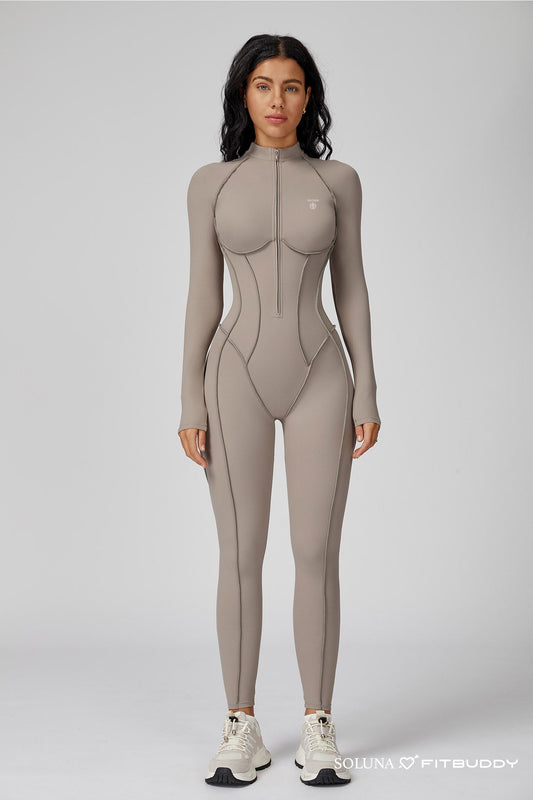 Fitbuddy Jumpsuit GZL105 – Naadloos, Shaping, Ademend, Stretch & Squatproof – Dames