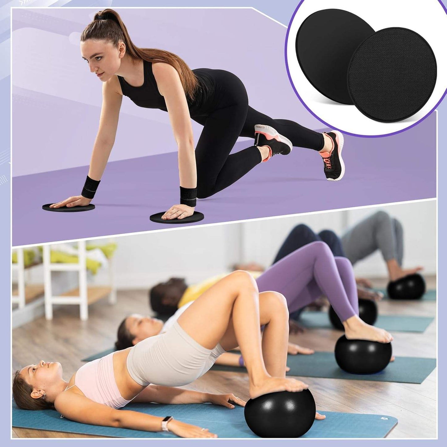 Fitbuddy® 18-Delige Pilates Set – Pilates Ring, Weerstandsbanden & Accessoires – Thuis Fitness & Core Training – Incl. Opbergtas